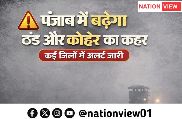 पंजाब में बढ़ेगी ठंड और कोहरे की मार, मौसम विभाग ने जारी किया अलर्ट